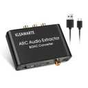 HDMI ARC Adapter ARC Audio Extractor ARC HDMI SPDIF/Optical Coaxial to Stereo Audio SPDIF Coaxial L/R 3.5mm Jack for TV 192KHz Digital to Analog Converter DAC Converter