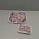 Lingtoolator r Zipper Insert (Set of 2) Travel Organizer Storage Pop In Bogg Bag (Rainbow Leopard)