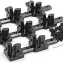 2 x Zeberoxyz 8PCS Black 3 Way End Corner Bracket with Screws for 6mm T-Shape 2020 Series Aluminum Extrusion Profile (3-Way Corner Bracket-Black)