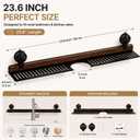 Bathroom Over Sink Shelf, 23.6 Inch No Drill Sink Organizer