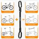 Universal Bike Crossbar Adapter for Racks Adjustable Frame Tube Bar for 14 to 28 Bikes Fits Step-Through, Full Suspension & Kids Bikes Easy Install, Rack Mount Accessory