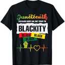 Juneteenth Blackity Black African June 19th Men Women Kids T-Shirt