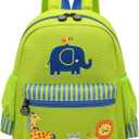 willikiva Cute Zoo Little 3d Backpack Kids Backpack for Boys and Girls Toddler Backpack Waterproof Preschool(Green Zoo)