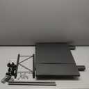 Microwave Oven Rack Expandable Countertop Heavy Duty Microwave Shelf 2-Tier Adjustable Metal Storage Shelf Rack for Kitchen (Black-S)