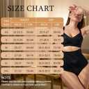 2 PCS Thong Shapewear with Tummy Control for Women, High Waisted Body Shaper Underwear Seamless Shapewear (XL)