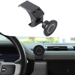 PIUGILH Magnetic Phone Holder Mount Compatible with Land Rover Defender 90 110 130 2020-2025 Interior Accessories, Aluminum Alloy Center A/C Air Vent Side Cell Phone Holder Stand