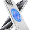 Magnetic Ultra Thin Frosted Designed for iPhone 15 Pro Max Frameless Case 6.7 inch Slim Minimalist Lightweight Matte Hard Cover Protective Borderless Case- Silvery