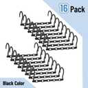 Mr. Pen- Space Saving Hangers for Clothes, 16 pcs, Black, Plastic Multi Clothes Hangers Space Saving, 5 Slots, 360 Rotating Hooks