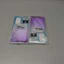 2 x for Samsung Galaxy A56 5G Case with Tempered Glass Screen Protector Glitter Bling Floating TPU Bumper Cushion Corners Protection Case - Purple