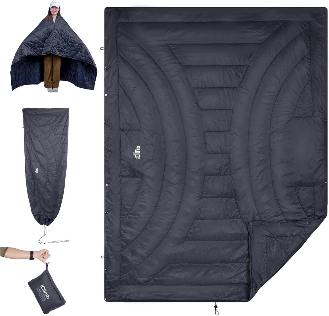 iClimb 3M Thinsulate Insulation Warm Camping Blanket Ultralight Compact, 72.8 55, 1 lb