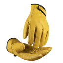 toolant Winter Leather Work Gloves, Warm 3M Thinsulate Lining for Cold Weather Work, Thermal Insulated Gloves (X-Large, Yellow - Winter Version (1 Pair))