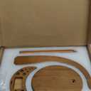 ULOI Crochet Yarn Holder - Upgrade with Crochet Accessories Storage Attachment, Magnetic Wooden Yarn Storage for Knitting Accessories, Perfect for Crocheting and Knitting Projects, Walnut Finish