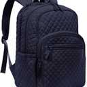 College Laptop Backpack, Travel Backpack for Women, Quilted Casual Daypack, Waterproof Bookbag for 15.6 Inch Laptop