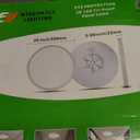 15.8 Inch LED Flush Mount Ceiling Light, 32W, 3480LM, 3000K/4000K/6000K CCT Selectable, Round Flat Panel Light Fits for Hallway, Kitchen, Bedroom, Laundry Room (White)