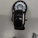 4 Inch Brake Stem Casters 1/2"-13x1-1/2, Swivel Stem Wheel, Replacement Caster Wheels Heavy Duty for Wire Shelving Racks Set of 4