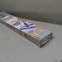 MR.SIGA Professional Microfiber Mop for Hardwood, Laminate, Tile Floor Cleaning, Stainless Steel Telescopic Handle - 3 Reusable Flat Mop Refills and 1 Dirt Removal Scrubber Included (Blue, Blue)