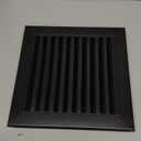 12" X 12" Gable Vent - Premium Aluminum, Sturdy & Stylish Shed Vents with Screen, Effectively Removing Heat and Humidity - Ideal for Ventilation in Houses [Vent Opening: 10" x 10"] (Black)