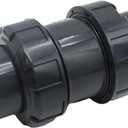 EATAKWARD 1-1/2 inch PVC True Union Check Valve, Slip-Slip Full-Port Practical Check Valve, Sch80 Socket Insert Pool Ball Check Valve for Backflow Prevention