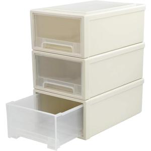 6 Quart Plastic Chest of Drawers, Desktop Office Organizer, 3 Pack