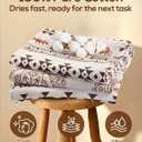 Miss Adola 3pcs 150GSM Flour Sack Kitchen Towels, Bohemian | 18"x 26", Pure Cotton, Light Weight, All Season Design, Lint-Free, Quick Drying, for Proofing Bread, for Kitchen Drying
