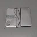 Varikke for iPhone 16 Wallet Case Detachable with RFID Blocking Card Holder for Women, Glitter PU Leather Wrist Strap Strong Magnetic Flip Wallet Removable Phone Case for iPhone 16 6.1", Silver