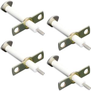 4 Pcs PA020028 Top Burner Spark Ignitor Replacement Parts for Viking Stoves - Compatible With PA020014, AP5315182, 910113, G5007447 Viking Stoves Range Parts - Viking PA020028 Genuine Offset Ignitor