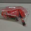 1/4 in x 25 ft Polyurethane Recoil Air Hose with Bend Restrictors Compressor Hose with 1/4" Industrial Universal Quick Coupler and I/M Plug Kit, Red