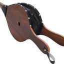 Gtongoko Fireplace Bellows 19" x 7.5" Large Fire Bellow for Indoor Outdoor Camping BBQ Wood Air Blower Hand Bellow Pump Pit Barbeque Fire Tools Accessories with Hanging Strap, Brown