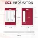 2Pack Sodsay Silicone Luggage Tags for Suitcases,4 Pack TSA Approved,Privacy Protection,Cute Travel Tags for Luggage,Travel Essentials,Luggage Identifiers