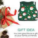 Santa Claus Sweater Mouse pad, Wireless Mouse Desktop Accessory, Non Slip Rubber Base Travel Mouse pad, Suitable for Desktop, Computer, Laptop, Office 11  11 inch. (Green Red)