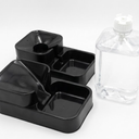 Automatic Cat Feeder and Water Dispenser in Set with Pet Food Bowl,Gravity Dog W