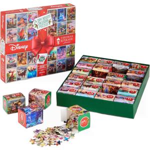 Ceaco Thomas Kinkade Disney 24 Day Advent Calendar Puzzles 100PC Puzzle