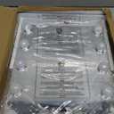 FENCHILIN White Hollywood Vanity Mirror with Lights 9 Dimmable Bulbs Makeup Mirror with Smart Touch Control for Glam Room Bedroom Detachable 10X Magnification Rotation White