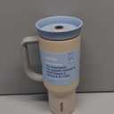 Owala Travel Tumbler SS 40oz Beige Blue Bottle