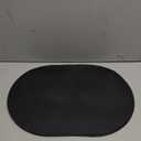 Placemats for Dining Table Set of 4 Non-Slip, Heat Resistant Leather Placemat Double Layer, Waterproof Table Mats Easy to Clean for Kitchen Dining Room Coffee Office Table, Black