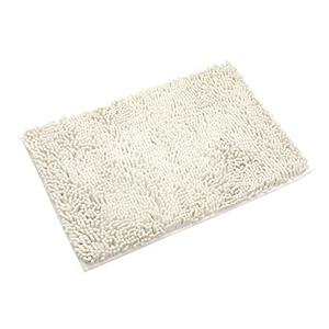 Non-Slip Bath Rug, Extra Soft Microfiber Bedroom Shag Carpet with Anti-Slip Backing, Water/ Dust Absorbent Fast Dry Shower Mat, Sound Insulated Stairs Pad, Machine Washable (Ivory, 15 x 23 Inches)