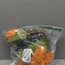 Kisflower Orange Hydrangea Artificial Flowers - 6pcs Faux Hydrangea Flowers, Fake Flowers for Table Centerpiece, Silk Hydrangea Flowers with Stems for Home Wedding Party Decor