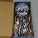 High Pressure 10-mode Detachable Shower Head with Handheld, Showerhead with ON/OFF Pause Switch, 15 Stage Water Softener Filters for Hard Water Remove Chlorine, Meet cUPC and CEC Certification (Star Silver)