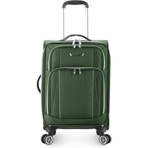 Traveler's Choice Lares Softside Expandable Luggage with Spinner Wheels, Green, TC08118E22 Carry-On 22-Inch