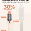 Farery Mini Thermal Brush 1.5 Inch, Heated Round Brush for Blowout Volume & Curls, Travel Hot Brush Dual Voltage (120-240V), 3 Temp Settings up to 410F, Tourmaline Ceramic Ionic, for Medium Long Hair