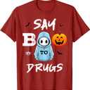 Say Boo To Drugs Funny Halloween Red Ribbon Week Awareness T-Shirt