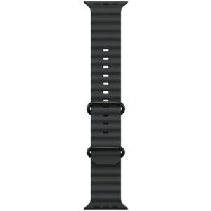 Apple Watch Band - Ocean Band (49mm) - Black with Black Titanium Finish - Regular