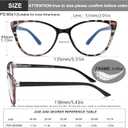 EYEURL 5 Pack Reading Glasses for Women-Cat Eye Blue Light Blocking Readers Fashion Computer Glasses with Spring Hinge Anti-Glare Readers for Women 2.25