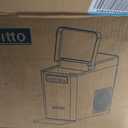 Aeitto Nugget Ice Maker Countertop, Pellet Ice Machine Soft Chewable Ice 40lbs/Day, One-Click Operation, Auto Self-Cleaning Crushed Ice Makers Stainless with Scoop for Home/Kitchen/Office (Grey)
