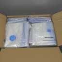 AROIC 50 Pack Vacuum Storage Bags Set - Space Saver Vacuum Bags for Clothing, Blankets, Seasonal Storage with Electric Pump, Vacuum Sealer Bags for Luggage, Travel Essentials, Bedding