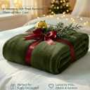 Casa Platino Fleece Throw Blankets – 300 GSM Olive Green – Soft Cozy Warm Winter Throws, Fuzzy Plush Elegant for Kids, Men & Women - Ideal for Couch, Sofa, Chair or Bed - 50x60 Inch