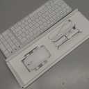 seenda Bluetooth Keyboard and Mouse Combo for Mac, SKM64-2 Rechargeable Slim Wireless Keyboard Mouse Compact, 3 Multi-Device Connection, Compatible for Mac, MacBook Pro/Air, iPad, iPhone, White Silver