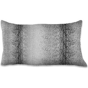 Majestic Giftware 2 Pack Jacquard Decorative Throw Pillow Cover (PC1203S-2PK) | Silver/Black Soft & Washable Cushion Covers with Zipper for Sofa, Bedroom (12"x20") Inserts Not Included (20" x 12" (Pack of 2))