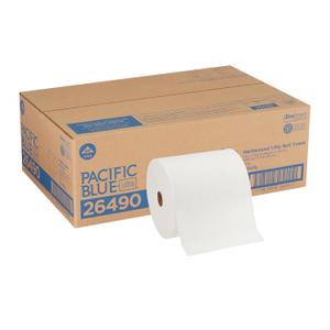 Pacific Blue Ultra 8 High-Capacity Recycled Paper Towel Roll by GP PRO (Georgia-Pacific), White, 26490, 1150 Feet Per Roll, 6 Rolls Per Case