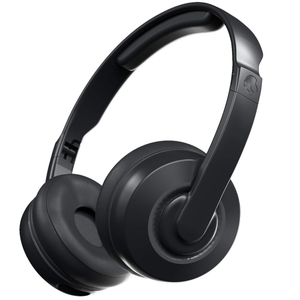 Skullcandy Cassette Wireless OnEar Headphones, Up to 22 Hours Battery, Foldable Lightweight Design, Backup 3.5mm AUX Cable Included, Microphone for iPhone Android  Black